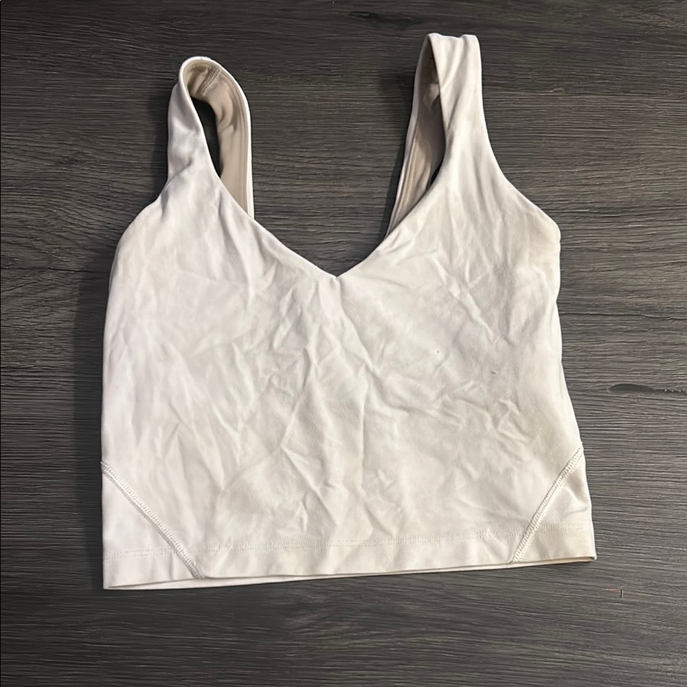 white lululemon align tank top